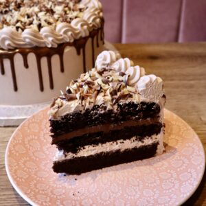 Porción de chocolate y avellana