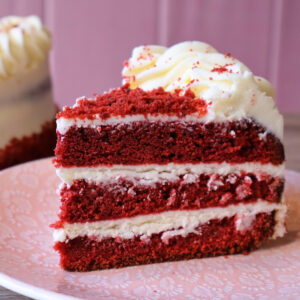 Porción de red velvet